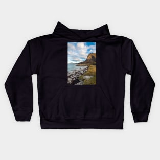 sunset over the fiords, Norway Kids Hoodie